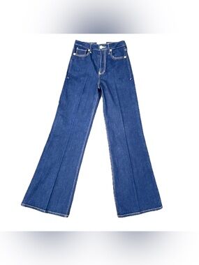 Dear John Dark Blue Wide-Leg Flare Jeans